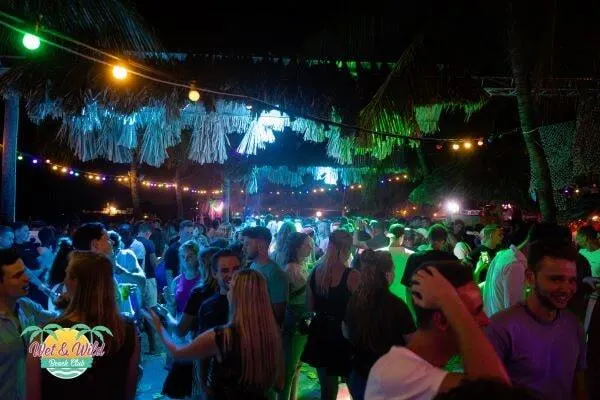 Beach party nightlife in Curaçao